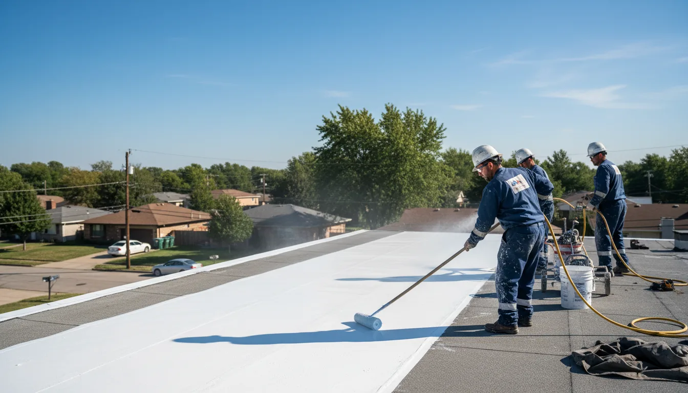 Commercial roof coating in Conway, AR near me